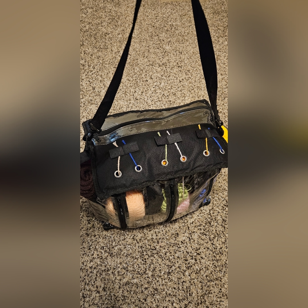 Knitting Storage Bag + 30 skeins of yarn